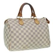 Louis Vuitton Vintage Pre-owned Canvas handvskor White, Dam