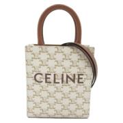 Celine Vintage Pre-owned Canvas crossbodyvskor White, Dam