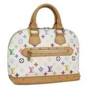 Louis Vuitton Vintage Pre-owned Canvas handvskor White, Dam