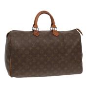 Louis Vuitton Vintage Pre-owned Canvas handvskor Brown, Dam