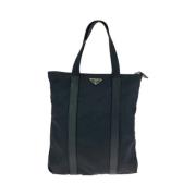 Prada Vintage Pre-owned Canvas totevskor Black, Herr