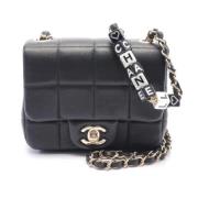 Chanel Vintage Pre-owned Laeder crossbodyvskor Black, Dam