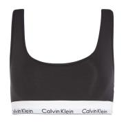 Calvin Klein Polka Dot Racerback Bralette Tank Top Black, Dam