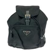 Prada Vintage Pre-owned Canvas ryggsckar Black, Dam