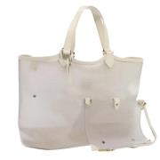 Louis Vuitton Vintage Pre-owned Vinyl totevskor White, Dam