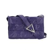 Bottega Veneta Vintage Pre-owned Laeder axelremsvskor Purple, Dam