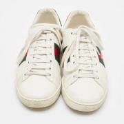 Gucci Vintage Pre-owned Laeder sneakers White, Dam