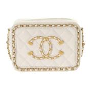 Chanel Vintage Pre-owned Laeder chanel-vskor White, Dam