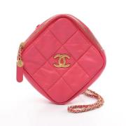 Chanel Vintage Pre-owned Laeder crossbodyvskor Pink, Dam