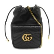 Gucci Vintage Pre-owned Laeder crossbodyvskor Black, Dam