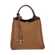 Tod's Medium Tote Bag, Klassisk Modell Brown, Dam