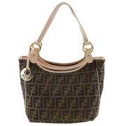 Fendi Vintage Pre-owned Canvas totevskor Brown, Dam