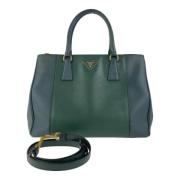 Prada Vintage Pre-owned Laeder handvskor Green, Dam