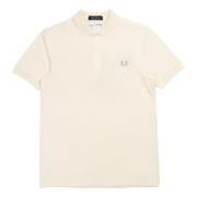 Comme des Garçons Vit T-shirt med Energy Polo Shirt Beige, Herr