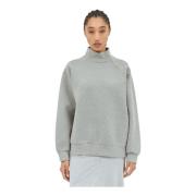 Dries Van Noten Sidoficka Sweatshirt i bomullsblandning Gray, Dam