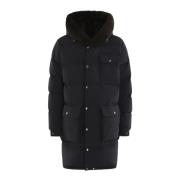 Moncler Lång Parka för Män Blue, Herr