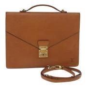 Louis Vuitton Vintage Pre-owned Laeder portfljer Brown, Dam