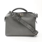 Fendi Vintage Pre-owned Laeder handvskor Gray, Dam