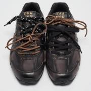 Miu Miu Pre-owned Pre-owned Laeder sneakers Brown, Dam