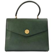 Celine Vintage Pre-owned Laeder handvskor Green, Dam