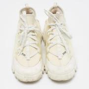 Dior Vintage Pre-owned Tyg sneakers White, Dam