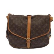 Louis Vuitton Vintage Pre-owned Canvas louis-vuitton-vskor Brown, Dam