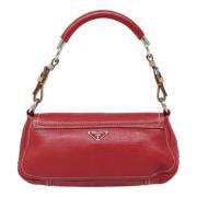 Prada Vintage Pre-owned Laeder prada-vskor Red, Dam