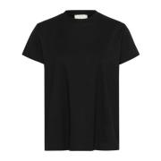 My Essential Wardrobe Svart Rhinestone Tee Top Black, Dam