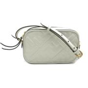 Fendi Vintage Pre-owned Laeder crossbodyvskor White, Dam