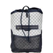 Louis Vuitton Vintage Pre-owned Canvas ryggsckar Blue, Dam