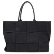 Bottega Veneta Vintage Pre-owned Canvas totevskor Black, Dam