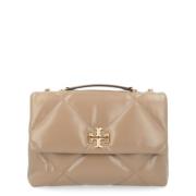 Tory Burch Diamantquiltad Taupe Ek Sängkläder Brown, Dam