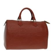 Louis Vuitton Vintage Pre-owned Laeder handvskor Brown, Dam