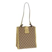 Gucci Vintage Pre-owned Canvas gucci-vskor Beige, Dam