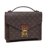 Louis Vuitton Vintage Pre-owned Canvas handvskor Brown, Dam