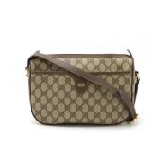 Gucci Vintage Pre-owned Laeder axelremsvskor Beige, Dam