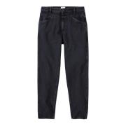 Closed Denim Regular Fit Cropped Jeans Black, Herr