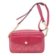 Michael Kors Pre-owned Pre-owned Canvas axelremsvskor Pink, Dam