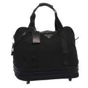 Prada Vintage Pre-owned Nylon prada-vskor Black, Dam