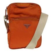 Prada Vintage Pre-owned Nylon prada-vskor Orange, Dam