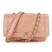 Chanel Vintage Pre-owned Laeder axelremsvskor Pink, Dam