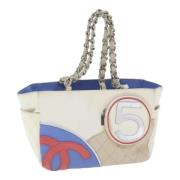 Chanel Vintage Pre-owned Canvas handvskor White, Dam