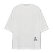 Bottega Veneta T-shirt med broderat mönster White, Herr