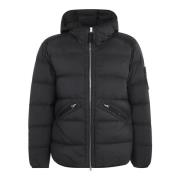 Stone Island Svart Parka Aw24 Vinterrock Black, Herr