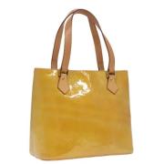 Louis Vuitton Vintage Pre-owned Laeder handvskor Beige, Dam