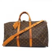 Louis Vuitton Vintage Pre-owned Tyg louis-vuitton-vskor Brown, Dam