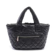 Chanel Vintage Pre-owned Canvas handvskor Black, Dam