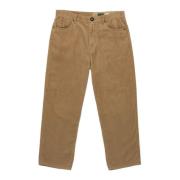 Volcom Tapered Cord Byxor i Khaki Green, Herr