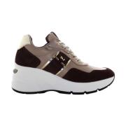 Nerogiardini Kvinnors kil sneakers Brown, Dam