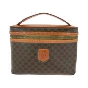 Celine Vintage Pre-owned Canvas handvskor Brown, Dam